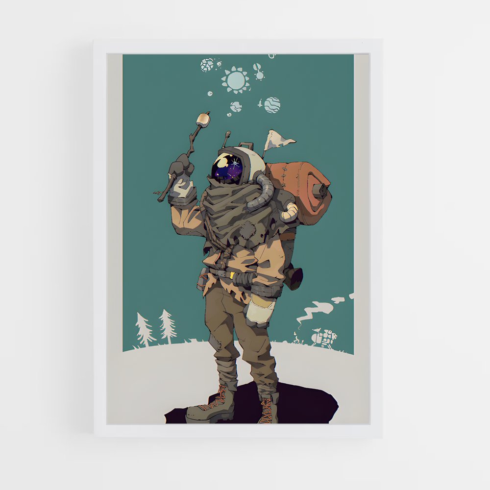 Poster Explorateur des Étoiles – affiche Outer wilds (vue 3)